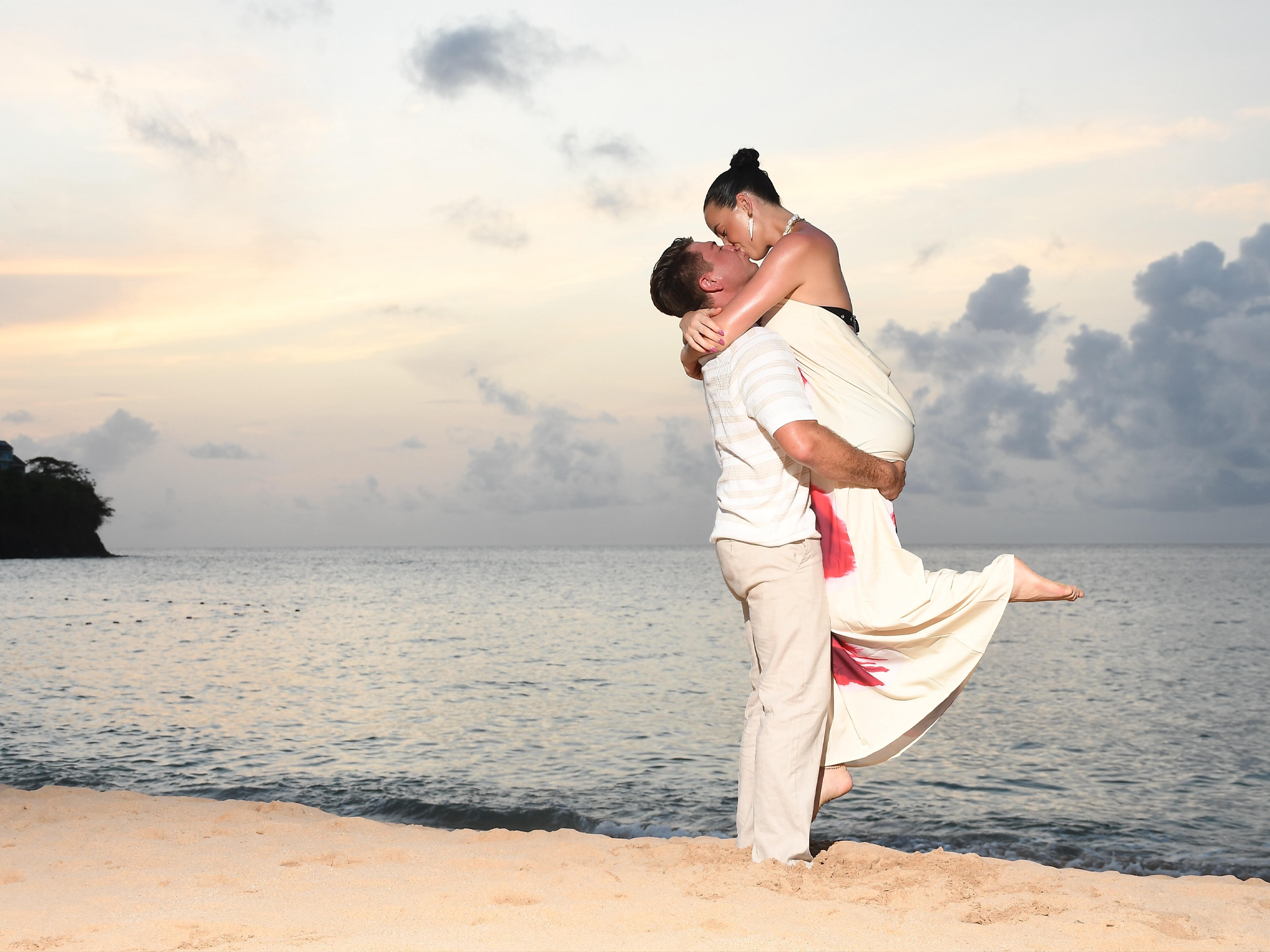 Kissing on the Beach